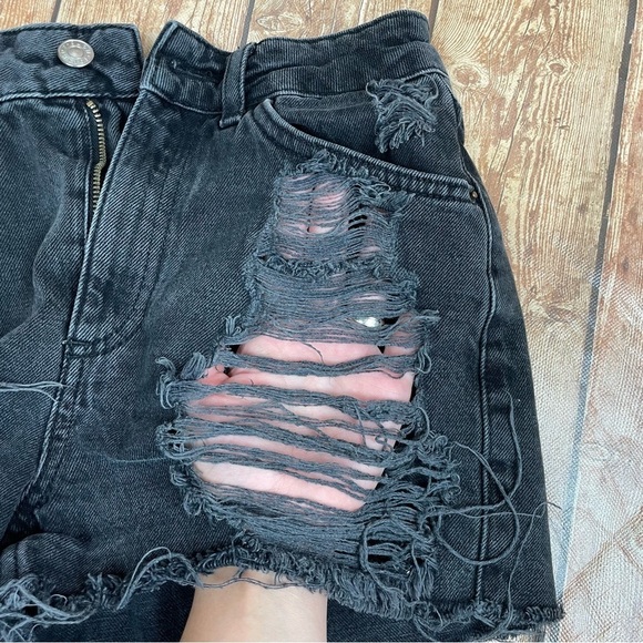 Topshop mom moto cut off shorts size 6 - Picture 5 of 7